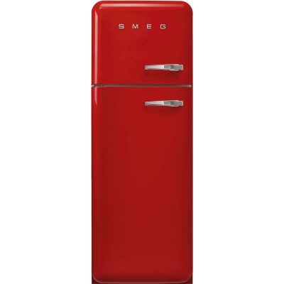 Smeg 50&apos;s style kyl/frys kombiskåp FAB30LRD5 (röd)