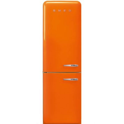 Smeg 50&apos;s style kyl/frys kombiskåp FAB32LOR5 (orange)